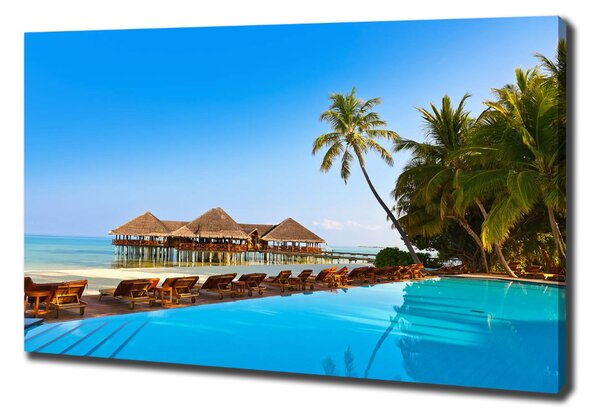 Tablou canvas Piscina în Maldive