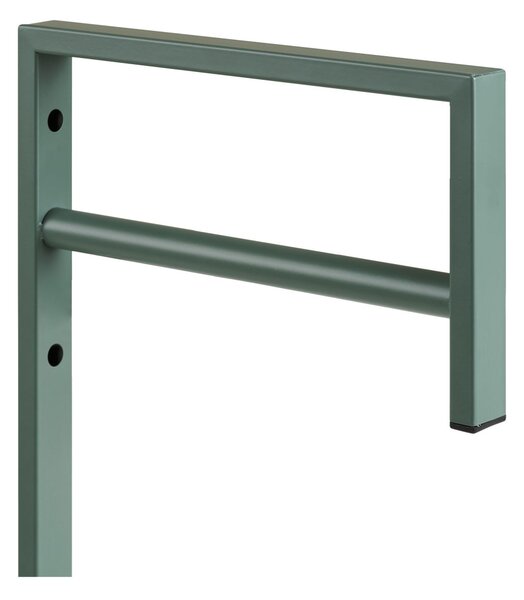 Suport de haine metalic, verde, 3 x 30 x 82 cm