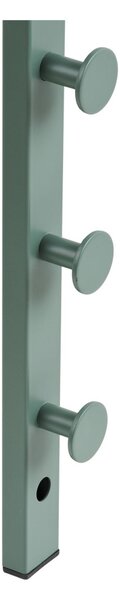 Suport de haine metalic, verde, 3 x 30 x 82 cm