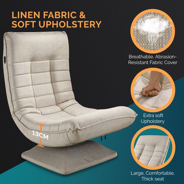 Fotoliu relaxant, material textil, crem