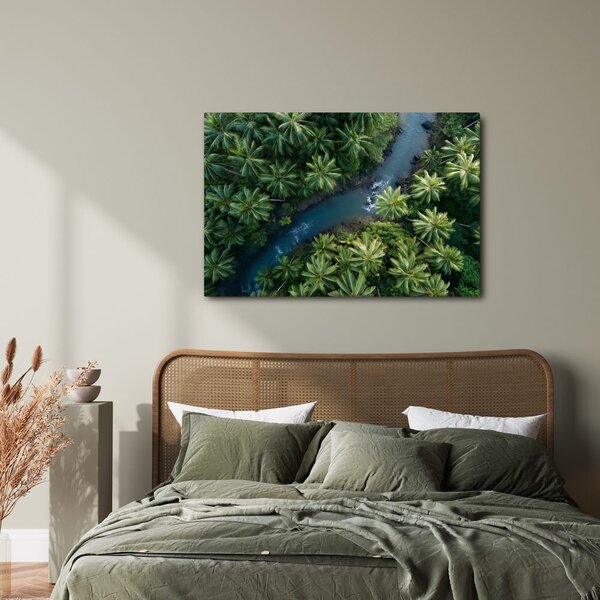 Tablou râu tropical în junglă
