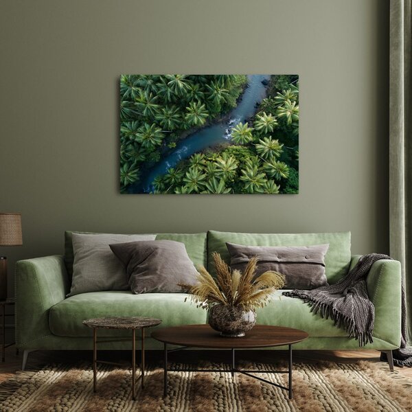Tablou râu tropical în junglă