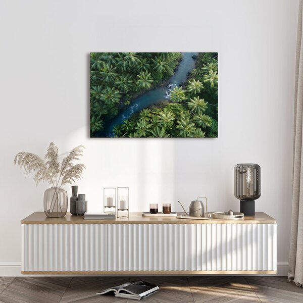 Tablou râu tropical în junglă