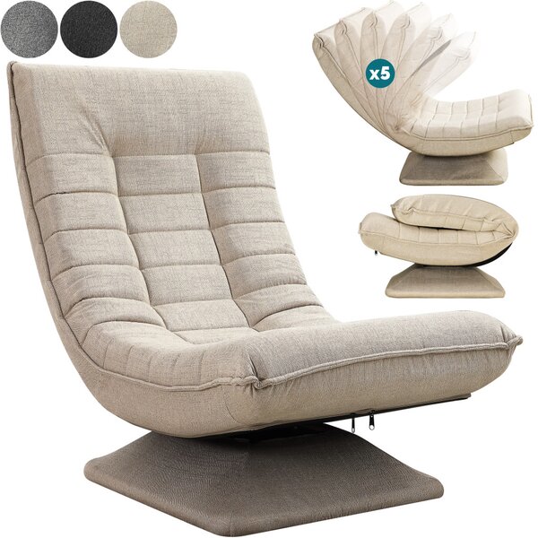 Fotoliu relaxant, material textil, crem