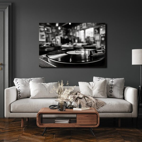 Tablou gramofon retro în interior