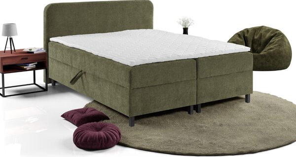Pat continental cu spații de depozitare Viva (140/160/180 cm)