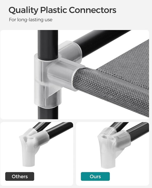 Dulap Textil Modular cu 4 Zone de Agățare – Colecția SONGMICS