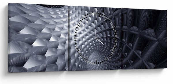 Tablou - Abstract 3D (cu ceas) (90x30 cm)