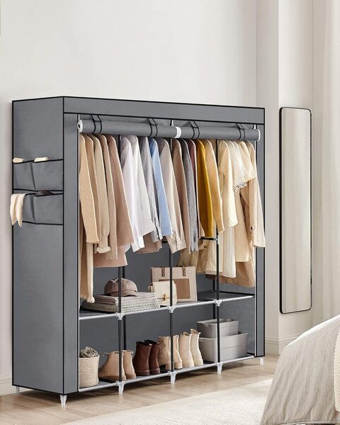 Dulap Textil Modular cu 4 Zone de Agățare – Colecția SONGMICS