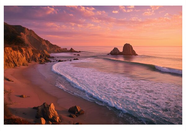 Tablou apus de soare peste ocean