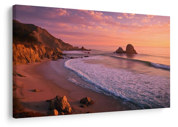Tablou apus de soare peste ocean