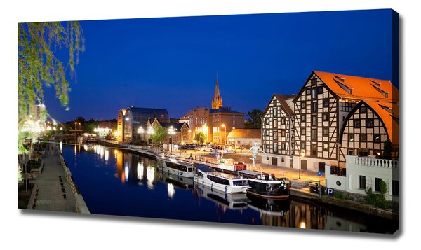 Imprimare tablou canvas noapte Bydgoszcz