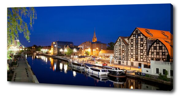 Imprimare tablou canvas noapte Bydgoszcz