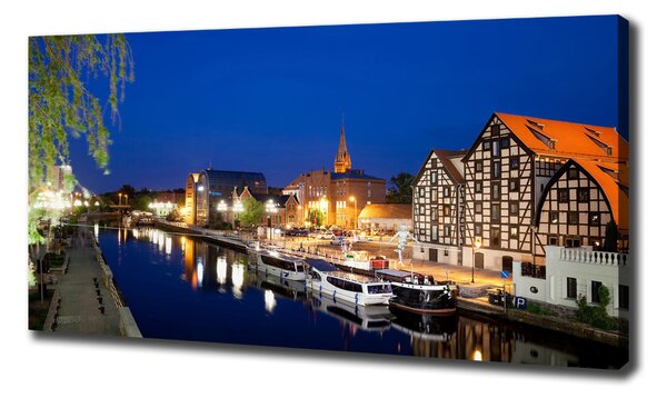 Imprimare tablou canvas noapte Bydgoszcz