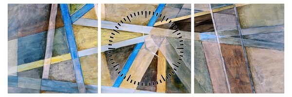Tablou - Abstract (cu ceas) (90x30 cm)