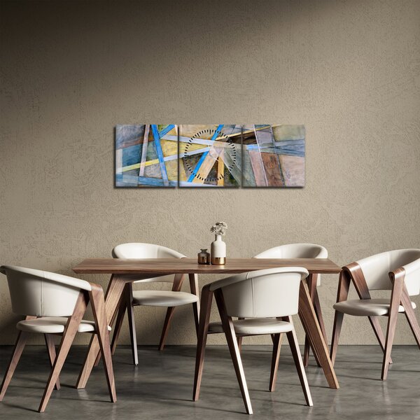 Tablou - Abstract (cu ceas) (90x30 cm)
