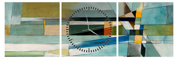 Tablou - Abstract (cu ceas) (90x30 cm)