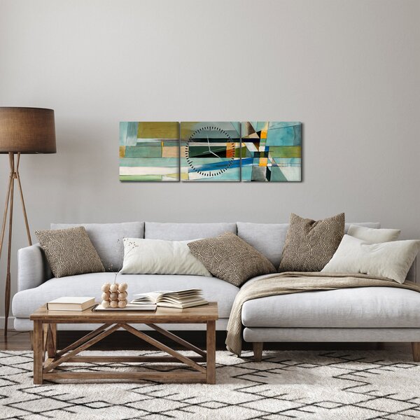Tablou - Abstract (cu ceas) (90x30 cm)