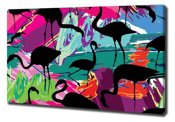 Tablou canvas Flamingos