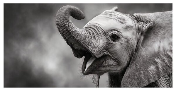 Tablou moment vesel cu elefant