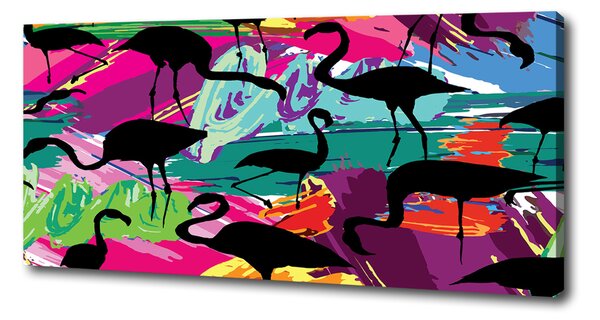 Tablou canvas Flamingos