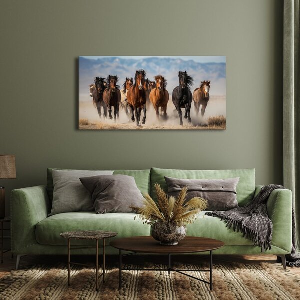 Tablou herghelie de cai în mișcare