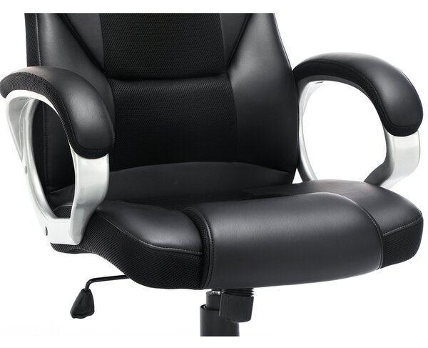 Scaun de birou Songmics Negru 67x67.3x126 cm