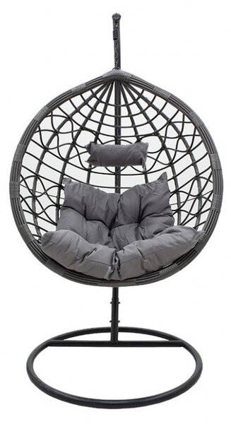 Balansoar de Gradina Hudson Gri 109x100x197 cm