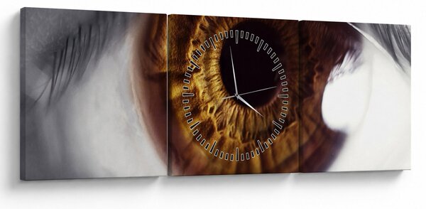Tablou - Ochi (cu ceas) (90x30 cm)