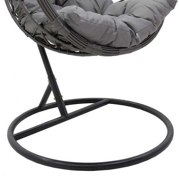 Balansoar de Gradina Hudson Gri 109x100x197 cm