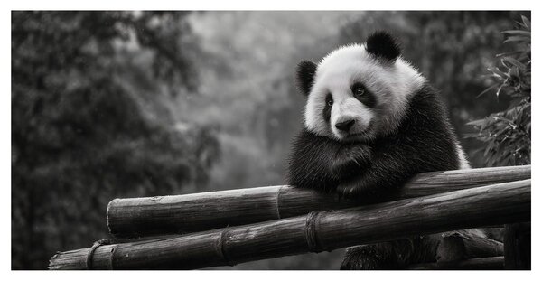 Tablou panda liniștită în natură