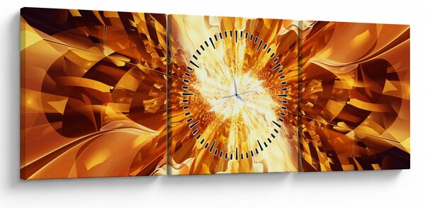Tablou - Abstract (cu ceas) (90x30 cm)