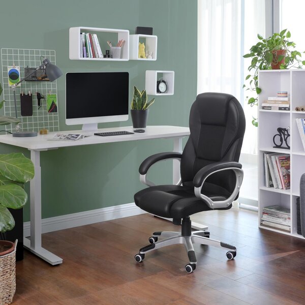 Scaun de birou Songmics Negru 67x67.3x126 cm