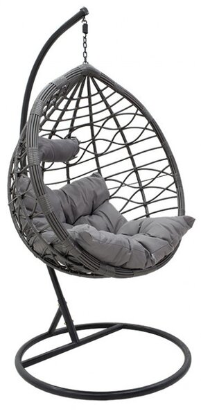 Balansoar de Gradina Hudson Gri 109x100x197 cm