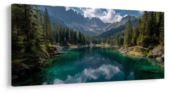 Tablou reflexia munților în lac