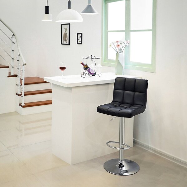 Set 2 buc. Scaune de bar Songmics Negru 46x42x118.5 cm