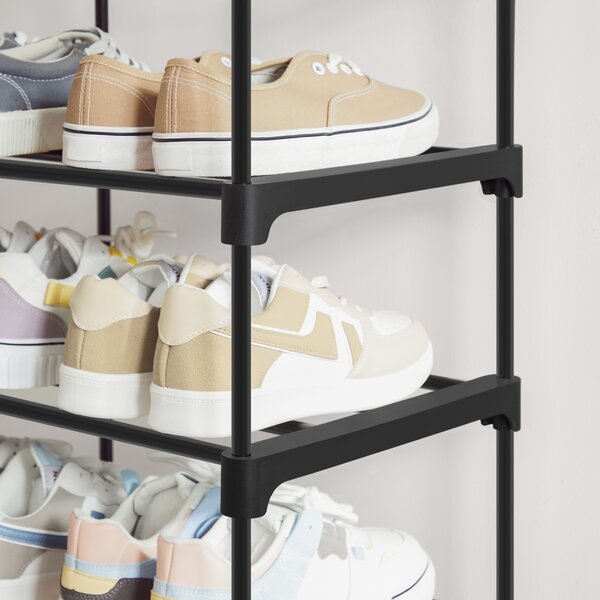 Set 2 buc. Pantofare modulare Songmics Negru 92x30x54 cm