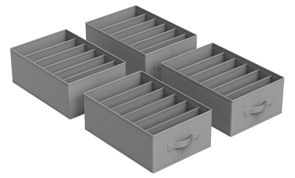 Set 4 buc. Organizatoare sertar Songmics Gri 42x30x17 cm