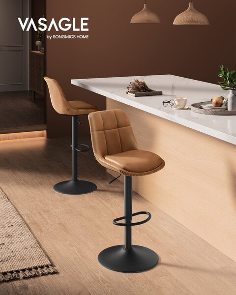 Set 2 buc. Scaune de bar Vasagle Maro 44x48x112 cm