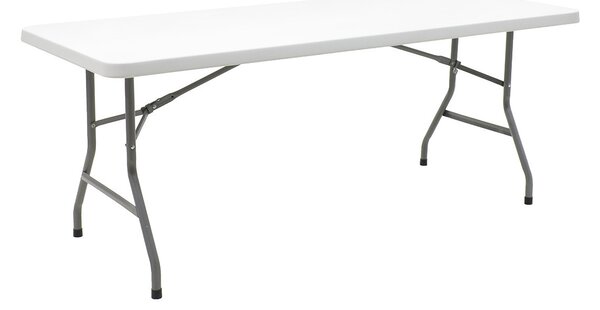 Masa de camping pliabila profesionala Aprilia - singura bucata gri deschis 183x76x74cm