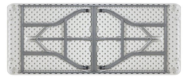 Masa de camping pliabila profesionala Aprilia - singura bucata gri deschis 183x76x74cm