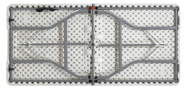 Masa de camping pliabila profesionala Rodeo cadru metalic, gri deschis 152x60x74cm