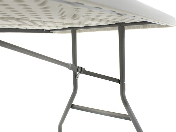 Masa de camping pliabila profesionala Aprilia - singura bucata gri deschis 183x76x74cm