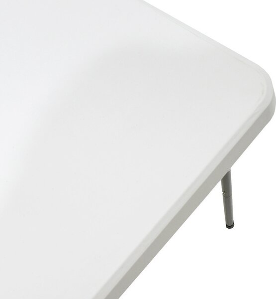 Masa de camping pliabila profesionala Rodeo cu cadru metalic, gri deschis 122x60x74cm