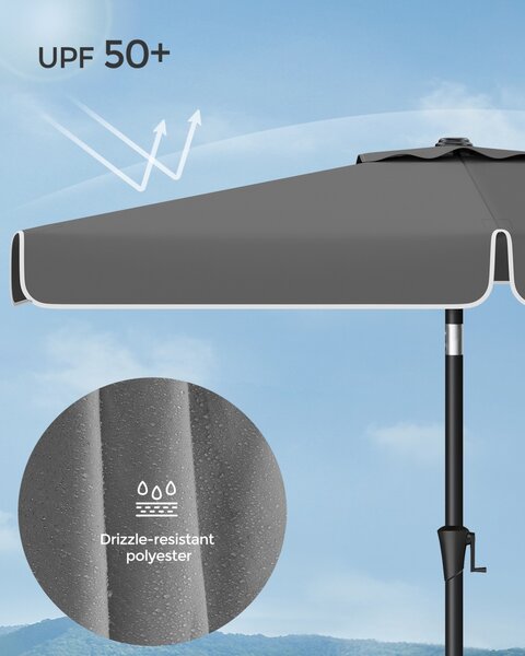 Umbrela de gradina Songmics Gri 200x150x230 cm