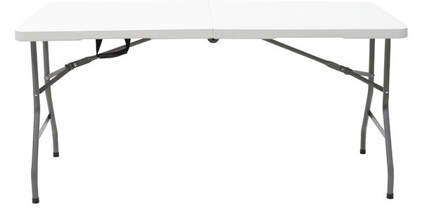 Masa de camping pliabila profesionala Rodeo cadru metalic alba 240x76x74cm