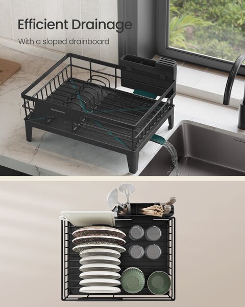 Suport vase Songmics Negru 42.4x35.4x22.6 cm