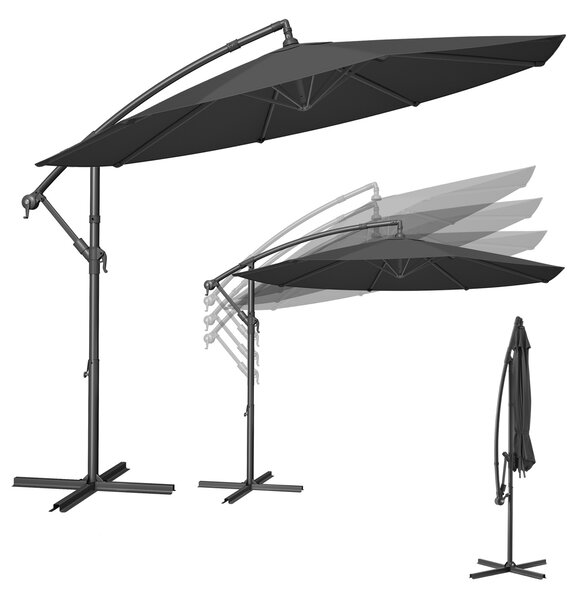 Umbrela de gradina Songmics Gri 300x300x245 cm
