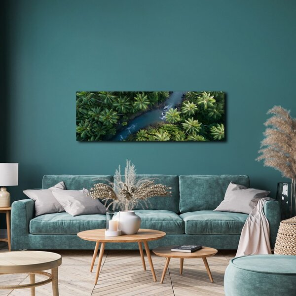Tablou vedere din vârful pădurii