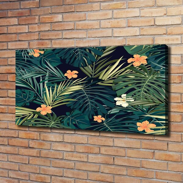 Print pe canvas frunze tropicale